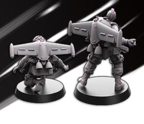 Weird War Infantry Squad – USA Jet Pack Grenade Team (2 Miniatures) – 28mm 32mm WW2 Konflikt 47 / Bolt Action Compatibel