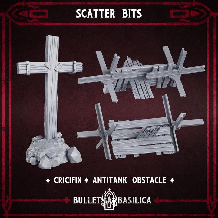 Grimdark Trench Warfare Scatter Bit Set Heretic Fanatical –  Bit Pack Set Proxy Miniatures for Tabletop Wargaming