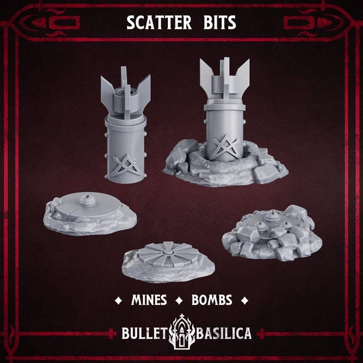 Grimdark Trench Warfare Scatter Bit Set Heretic Fanatical –  Bit Pack Set Proxy Miniatures for Tabletop Wargaming