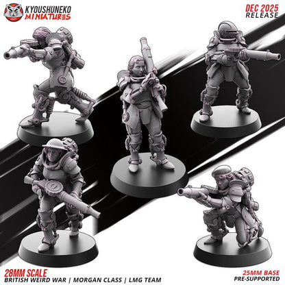 28 Minatures Weird War Infantry – British Commonwealth Army Set Tank, Melee,Tesla,SMG,Rifle 28mm 32mm Sci-Fi WWII compatible Konflikt 47