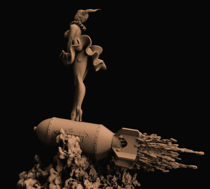 Grimdark Trench Warfare Proxy Miniatures – Artillery Marylin Witch