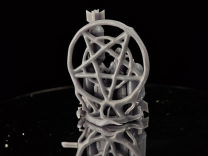 Grimdark Trench Warfare Proxy Miniatures – Artillery Queen on Throne Witch