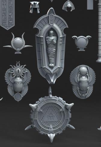 Grimdark Trench Warfare Bit Set Sultanate –  Bit Pack Set Proxy Miniatures for Tabletop Wargaming