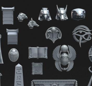 Grimdark Trench Warfare Bit Set Sultanate –  Bit Pack Set Proxy Miniatures for Tabletop Wargaming