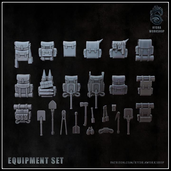 Grimdark Trench Warfare Bit Set Backpacks –  Bit Pack Set Proxy Miniatures for Tabletop Wargaming