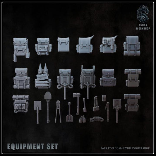 Grimdark Trench Warfare Bit Set Backpacks –  Bit Pack Set Proxy Miniatures for Tabletop Wargaming