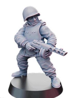 Weird War Infantry Squad – Riflemen Soviet (5 Miniatures) – 28mm 32mm WW2 - Tabletop Wargame Konflikt 47 / Bolt Action Proxy