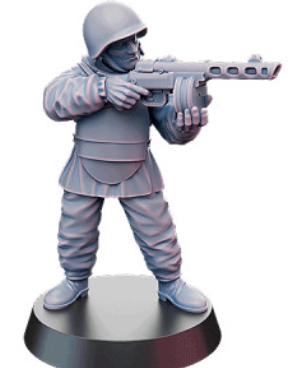 Weird War Infantry Squad – Riflemen Soviet (5 Miniatures) – 28mm 32mm WW2 - Tabletop Wargame Konflikt 47 / Bolt Action Proxy