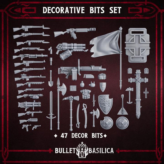 Grimdark Trench Warfare Bit Set Holy Legion –  Bit Pack Set Proxy Miniatures for Tabletop Wargaming