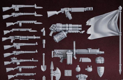 Grimdark Trench Warfare Bit Set Holy Legion –  Bit Pack Set Proxy Miniatures for Tabletop Wargaming
