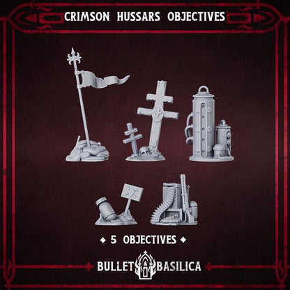 Grimdark Trench Warfare Proxy Objectiv Marker C –  Set by Bulletbasilica