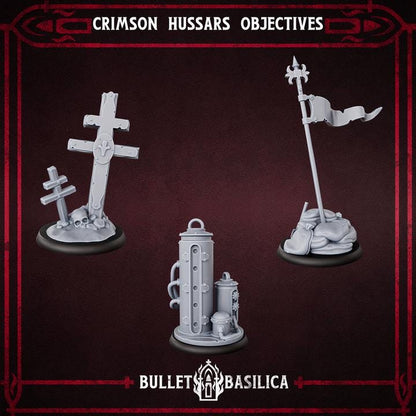 Grimdark Trench Warfare Proxy Objectiv Marker C –  Set by Bulletbasilica
