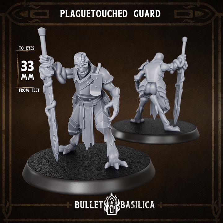 5 Minatures Grimdark Trench Warfare Plague Knight Set Proxy Miniatures – 32mm Resin Wargaming Models