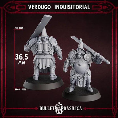 Grimdark Trench Warfare Proxy Miniatures – Torquemadas Inquisition Complete Set (41 Miniatures) – 32mm Resin Warband
