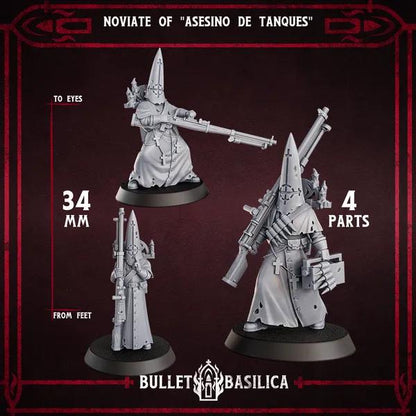 Grimdark Trench Warfare Proxy Miniatures – Torquemadas Inquisition Complete Set (41 Miniatures) – 32mm Resin Warband