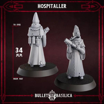 Grimdark Trench Warfare Proxy Miniatures – Torquemadas Inquisition Complete Set (41 Miniatures) – 32mm Resin Warband