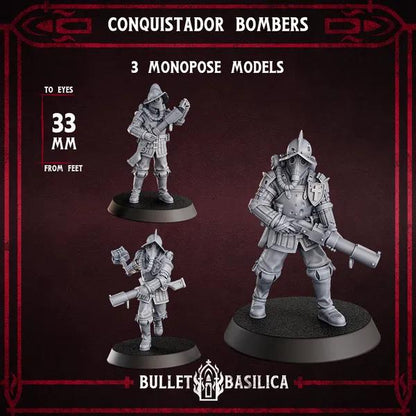 Grimdark Trench Warfare Proxy Miniatures – Torquemadas Inquisition Complete Set (41 Miniatures) – 32mm Resin Warband