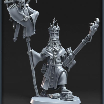 Grimdark Trench Warfare Proxy Miniatures – Unholy Priest with Flamethrower