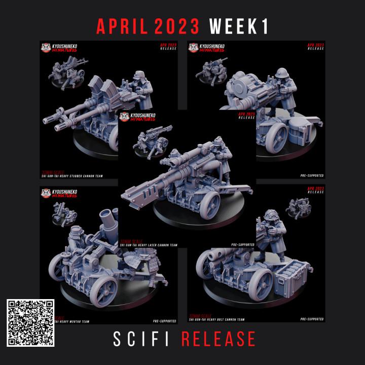7 Minatures Weird War Japan Heavy Support Complete Set  –  28mm 32mm WWII Tabletop Army Konflikt 47 / Bolt Action Kompatibel