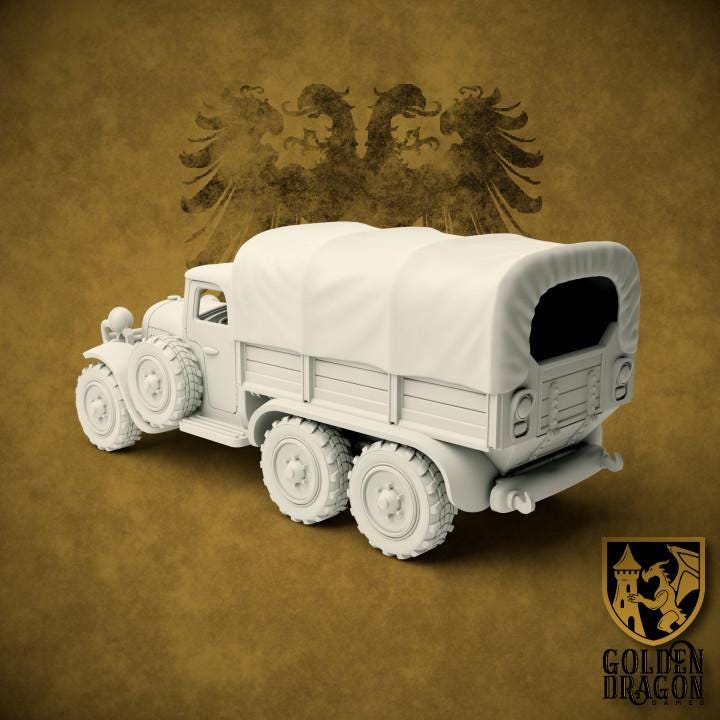 Weird War Opel Blitz – Support Transport Medic – 28mm 32mm WW2 - Tabletop Wargame Konflikt 47 / Bolt Action Proxy