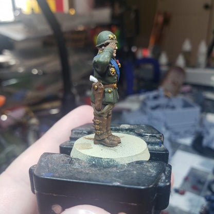 4 Minatures Grimdark Trench Warfare Miniatures – USMC General – Tabletop Figures Wargame 32mm Konflikt 47 kompatibel