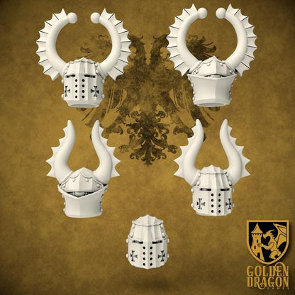 41 Parts Heads Grimdark Trench Warfare Bit Set Prussia –  Bit Pack Set Proxy Miniatures for Tabletop Wargaming