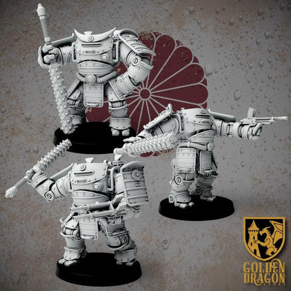 Grimdark Trench Warfare – Shogunate HMI Set Antioch – 32mm Resin Warband Grimdark Resin Miniatures
