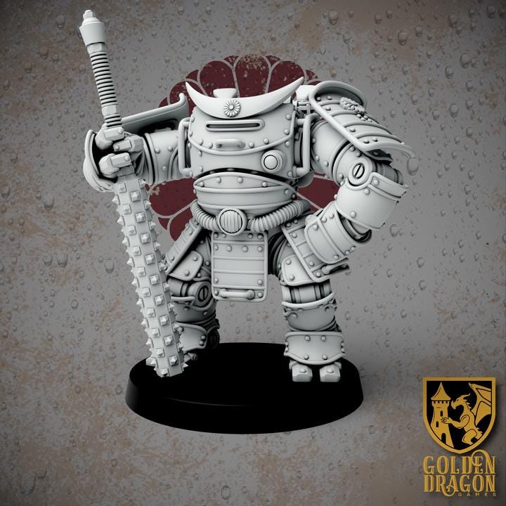 Grimdark Trench Warfare – Shogunate HMI Set Antioch – 32mm Resin Warband Grimdark Resin Miniatures
