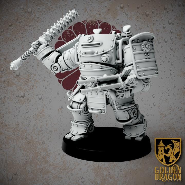 Grimdark Trench Warfare – Shogunate HMI Set Antioch – 32mm Resin Warband Grimdark Resin Miniatures