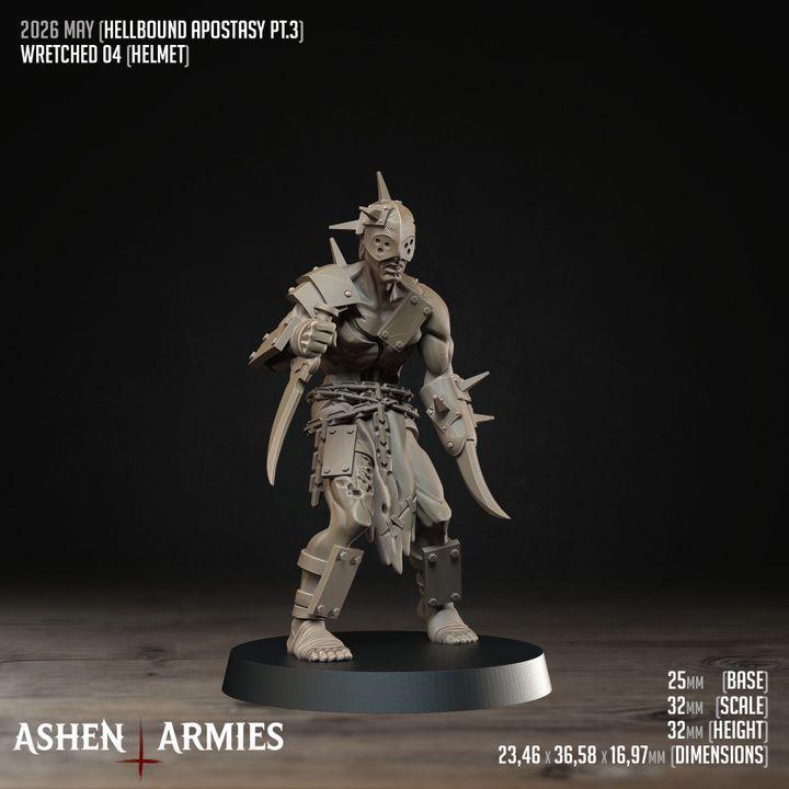 Grimdark Trench Proxy Miniatures – Wretched Infantry Set by Ashen Armies