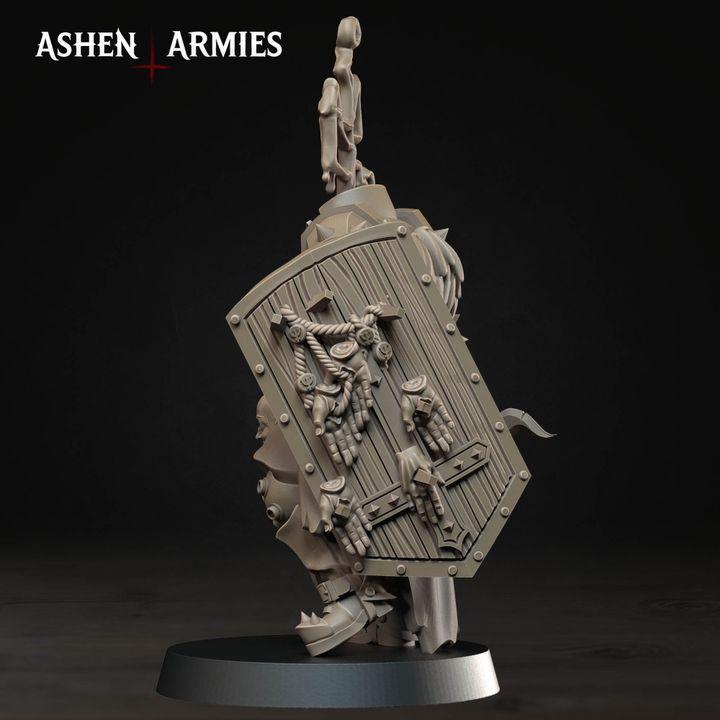 2 Miniatures Grimdark Trench Warfare Chor Singer Proxy Miniature – Cult Legion Support Character | Tabletop Wargame Compatible