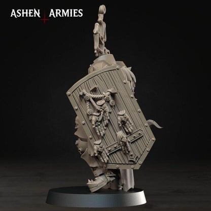 2 Miniatures Grimdark Trench Warfare Chor Singer Proxy Miniature – Cult Legion Support Character | Tabletop Wargame Compatible