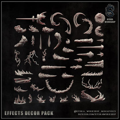 Grimdark Trench Warfare Bit Set Effects –  Bit Pack Set Proxy Miniatures for Tabletop Wargaming