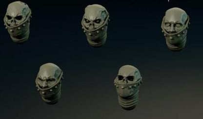 Grimdark Trench Warfare Proxy Miniatures – Guard Head Bits B Grail Tabletop WW1 WW2 SCI FI Wargame