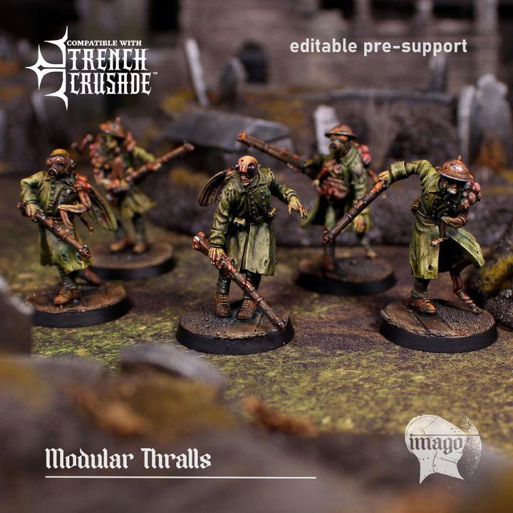 Grimdark Trench Warfare Proxy Miniatures – Mourning Thralls Grail Tabletop WW1 WW2 SCI FI Wargame