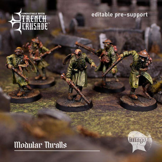 Grimdark Trench Warfare Proxy Miniatures – Mourning Thralls Grail Tabletop WW1 WW2 SCI FI Wargame