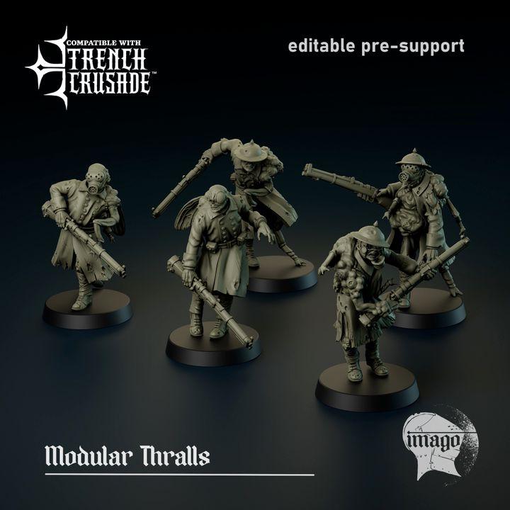 Grimdark Trench Warfare Proxy Miniatures – Mourning Thralls Grail Tabletop WW1 WW2 SCI FI Wargame