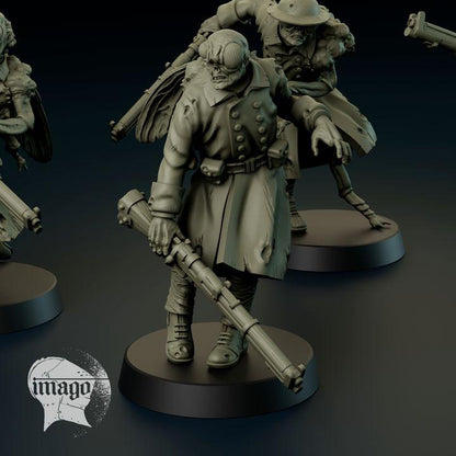 Grimdark Trench Warfare Proxy Miniatures – Mourning Thralls Grail Tabletop WW1 WW2 SCI FI Wargame