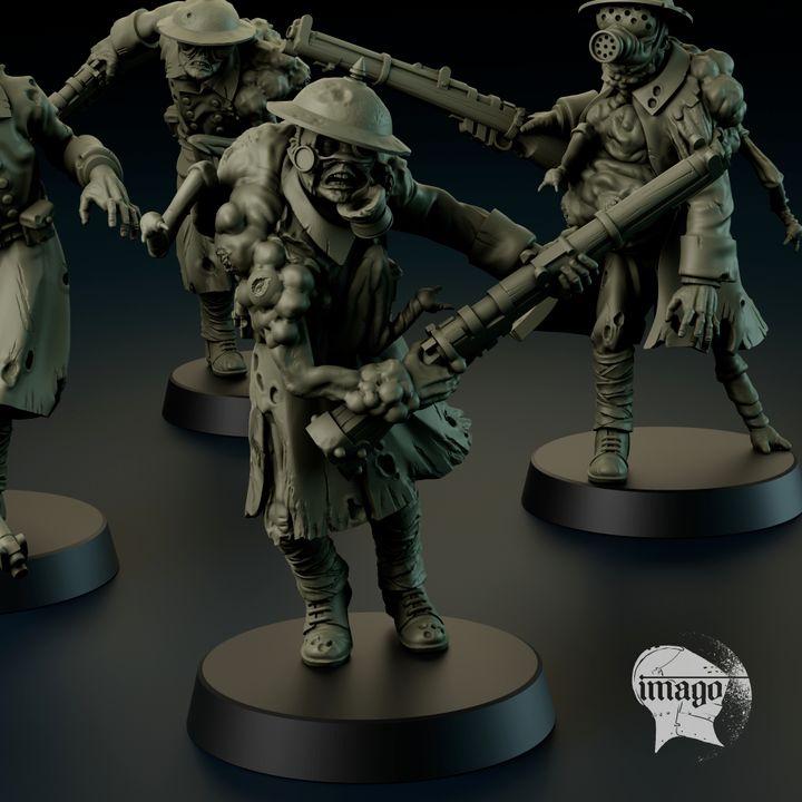 Grimdark Trench Warfare Proxy Miniatures – Mourning Thralls Grail Tabletop WW1 WW2 SCI FI Wargame