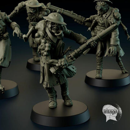Grimdark Trench Warfare Proxy Miniatures – Mourning Thralls Grail Tabletop WW1 WW2 SCI FI Wargame