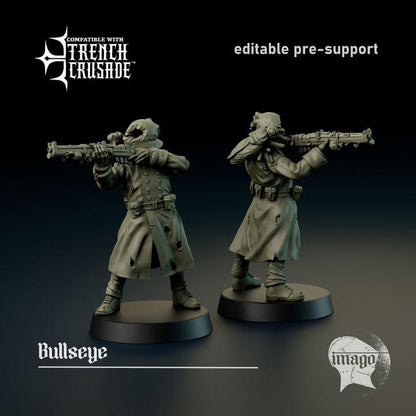 Grimdark Trench Warfare Proxy Miniatures – Mourning Thralls Sniper Grail Tabletop WW1 WW2 SCI FI Wargame