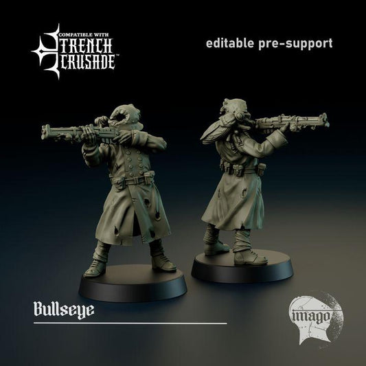 Grimdark Trench Warfare Proxy Miniatures – Mourning Thralls Sniper Grail Tabletop WW1 WW2 SCI FI Wargame