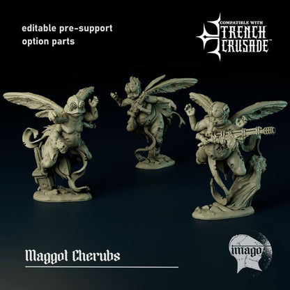 Grimdark Trench Warfare Proxy Miniatures – Maggot Cherubs Grail Tabletop WW1 WW2 SCI FI Wargame