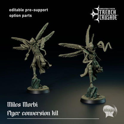 Grimdark Trench Warfare Proxy Miniatures – Death Knight Flyer Grail Tabletop WW1 WW2 SCI FI Wargame