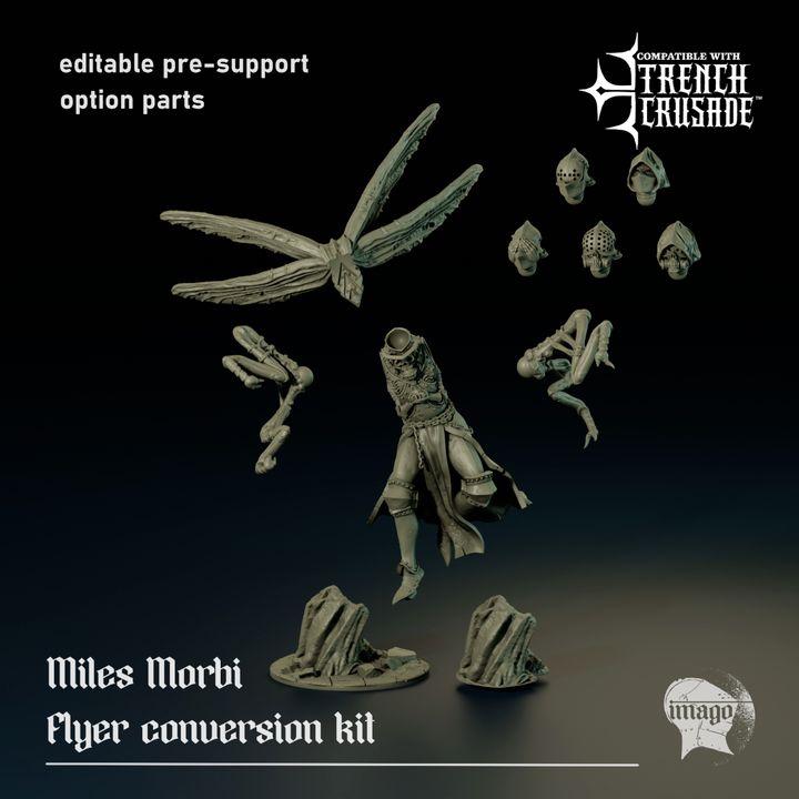 Grimdark Trench Warfare Proxy Miniatures – Death Knight Flyer Grail Tabletop WW1 WW2 SCI FI Wargame