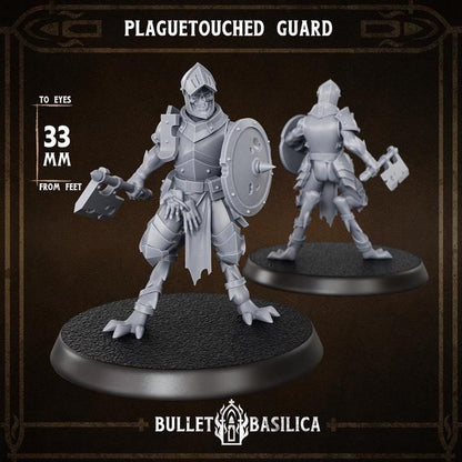 38 Parts Grimdark Trench Warfare Plague Knight Multi Part Set Proxy Miniatures – 32mm Resin Wargaming Models
