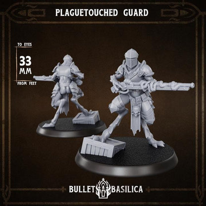 38 Parts Grimdark Trench Warfare Plague Knight Multi Part Set Proxy Miniatures – 32mm Resin Wargaming Models