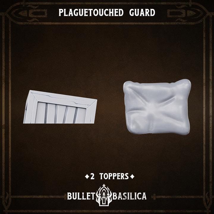 38 Parts Grimdark Trench Warfare Plague Knight Multi Part Set Proxy Miniatures – 32mm Resin Wargaming Models