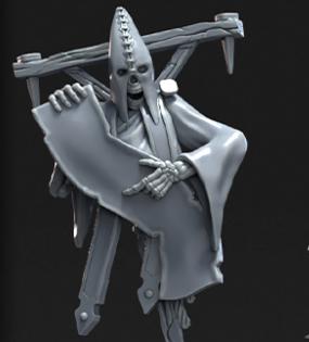 Grimdark Trench Warfare Proxy Miniatures – Unholy Priest with Flamethrower