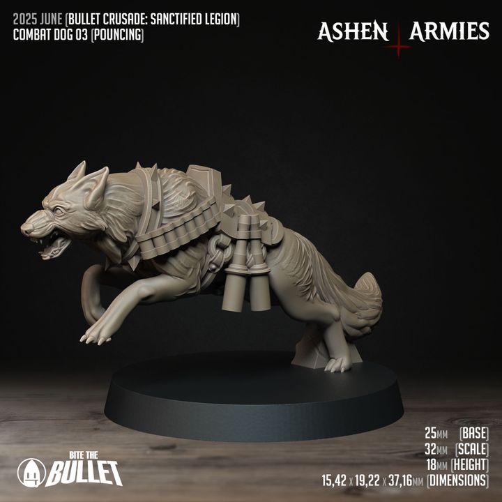 Grimdark Trench Warfare Dog Pack A –  4 Models Proxy Miniatures for Tabletop Wargaming